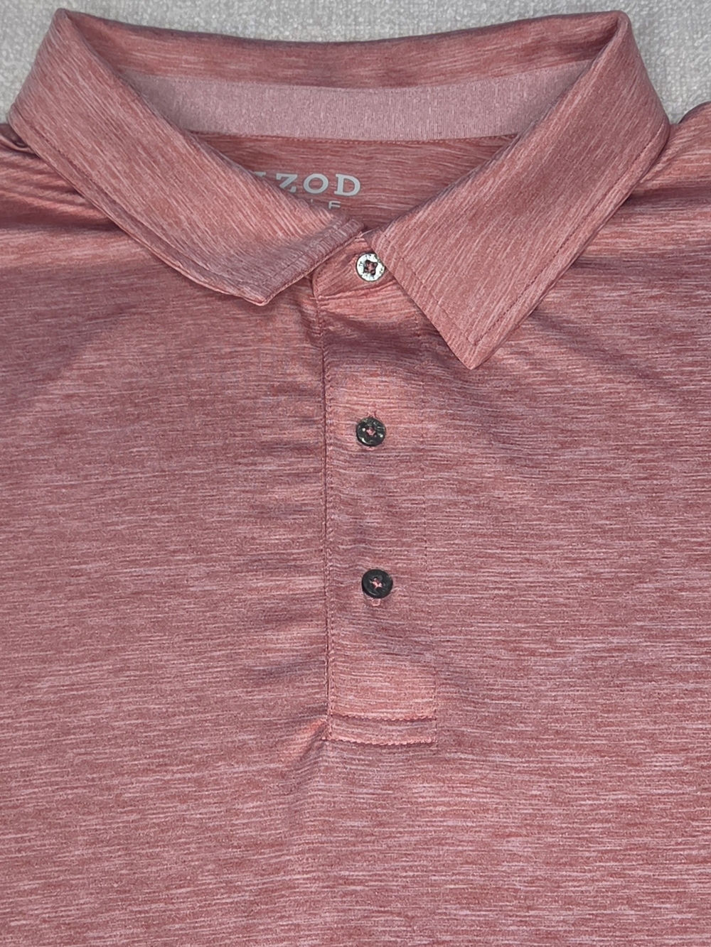 IZOD Golf Polo Shirt Mens 4XLT Big & Tall Stretch Performance Short Sleeve Pink